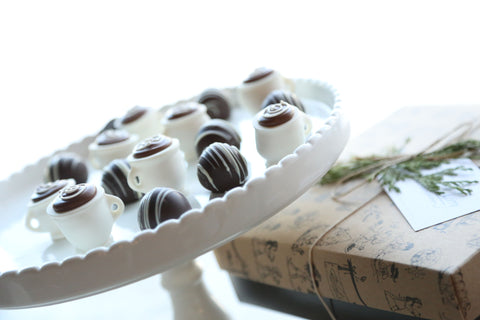 Chocolate Truffles ~ 16-Piece Gift ~ Coffee Cups