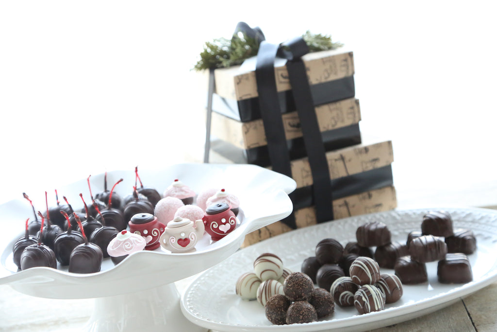 Chocolate Truffles ~ 4-Tier Gift Tower ~ You're My Cup of Tea