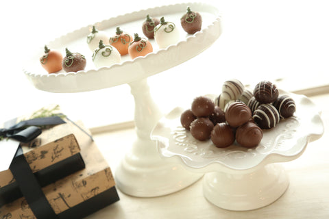 Chocolate Truffles ~ 2-Tier Gift Tower ~ Harvest Pumpkins