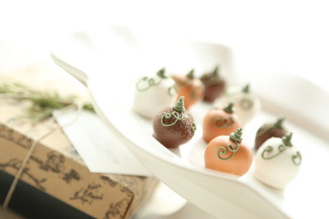 Chocolate Truffles ~ 9-Piece Gift ~ Harvest Pumpkins
