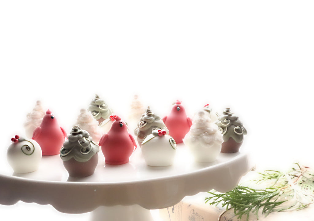 Chocolate Truffles ~ 16-Piece Gift ~ Christmas Garden
