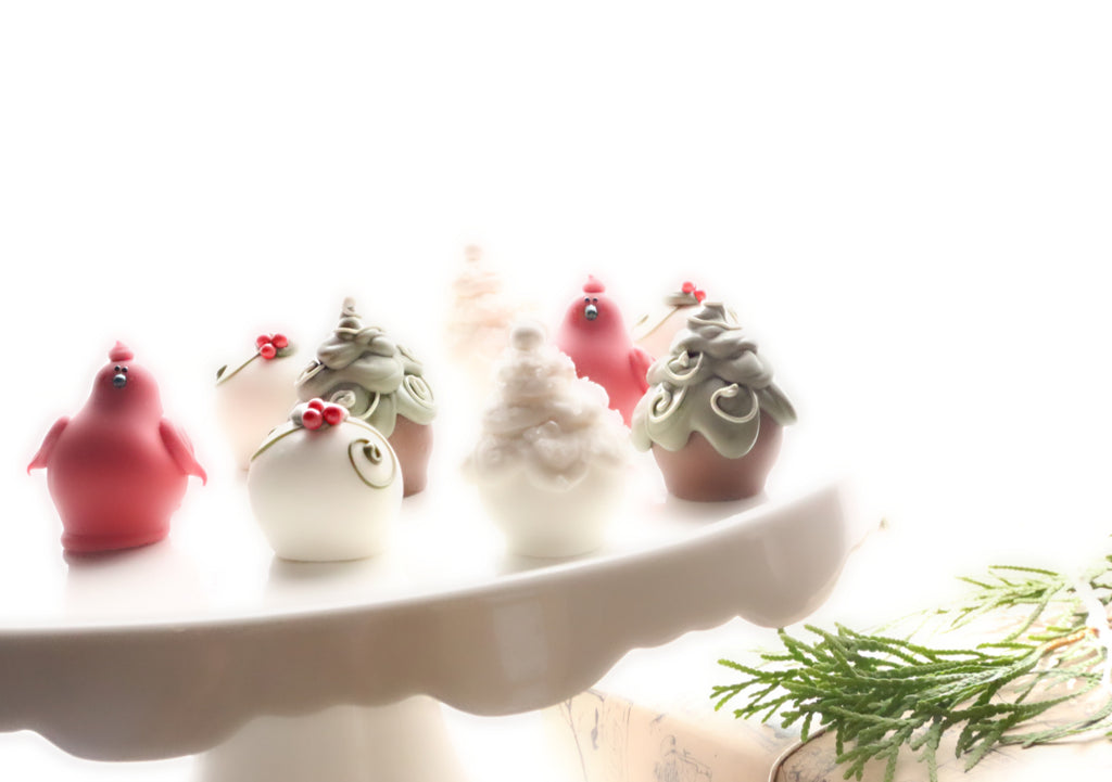 Chocolate Truffles ~ 9-Piece Gift ~ Christmas Garden